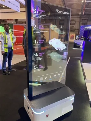 55-дюймовый прозрачный экран мобильного рекламного проигрывателя